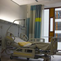 Specialist bed in hospital ward