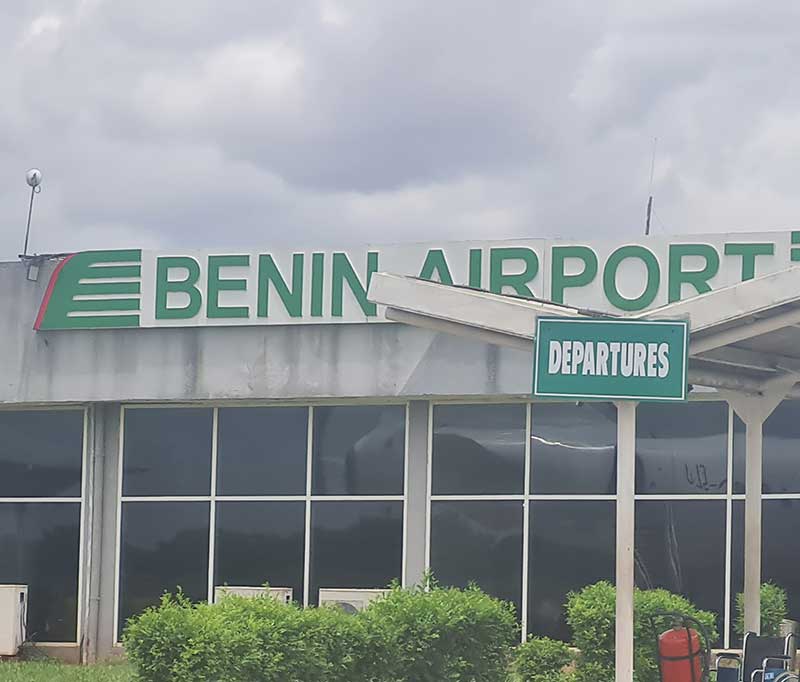 a photo of the Benin City Airport main building