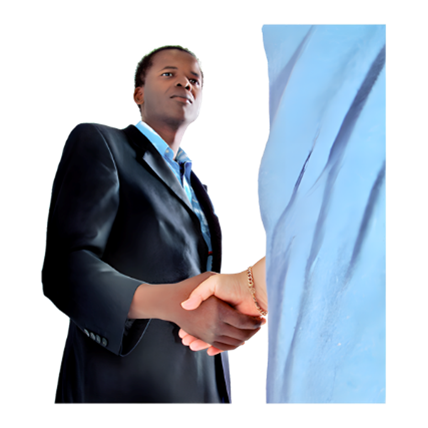 Two people shaking hands