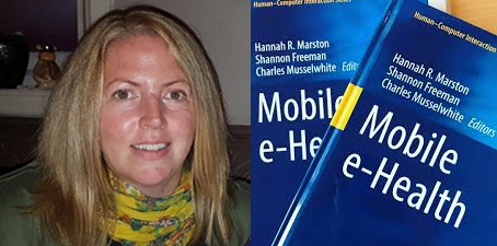 Dr Hannah Marston and her book Mobile e-Health